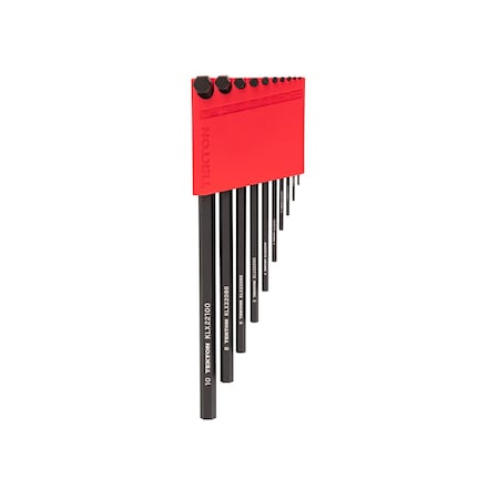 Tekton Flat End Hex L-Key Set with Holder, 10-Piece 1.3-10 mm KLX91204